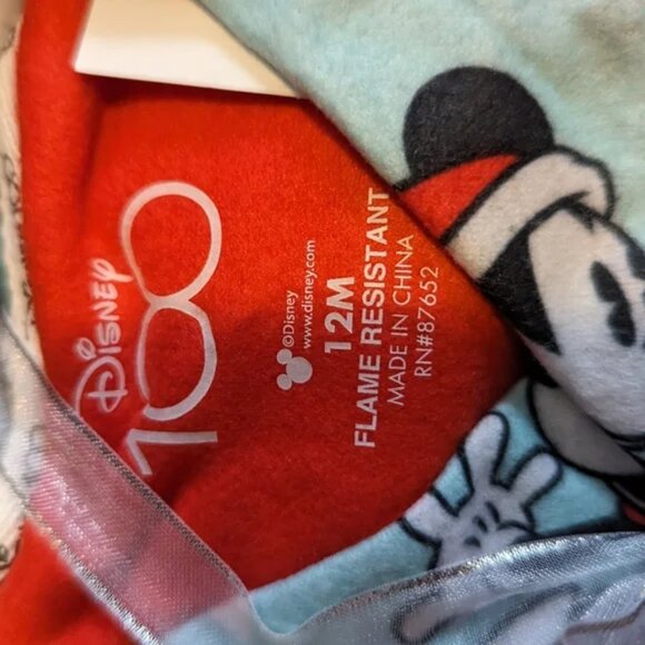 Disney 100 Retro reimagined Toddler Pajamas Size 12 Months. - Picture 4 of 10